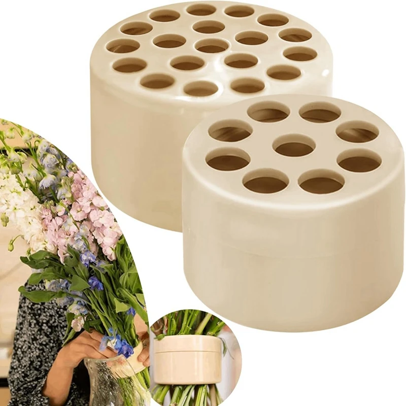 Спиральная опора для стебля, пластиковый инструмент для вставки цветов, цветочный дизайн, спиральная трубка для цветов, держатель для стебля Ikebana, 2 упаковки