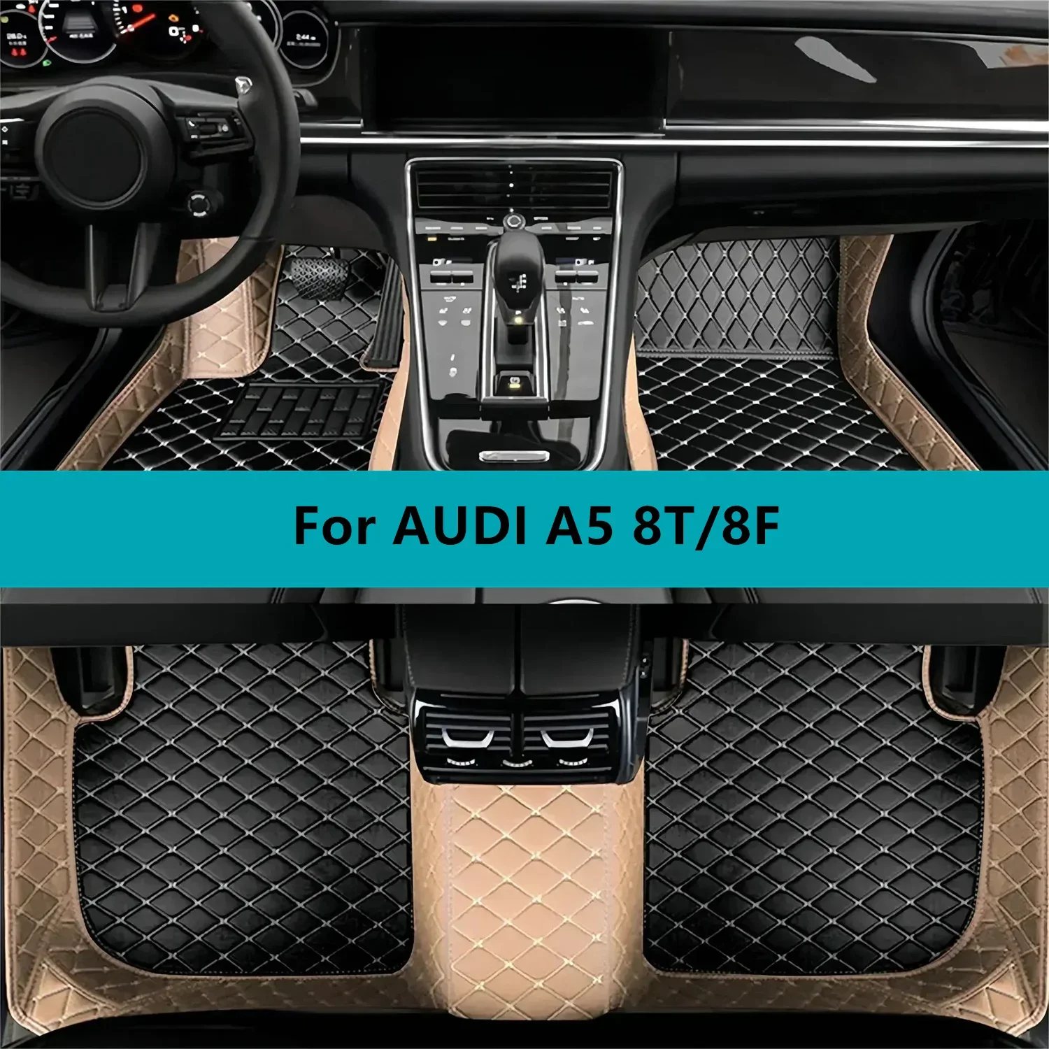 

Car Floor Mats For AUDI A5 8T/8F 2007 2008 2009 2010 2011 2012 Leather Cars Mats Carpets Car Mat Interior Accessories