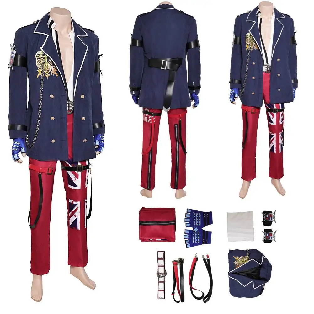 

Tekken Steve Fox Cosplay Adult Men Fantasy Costume Uniform Shirt Coat Shirt Pants Outfits Halloween Carnival Party Disguise Suit