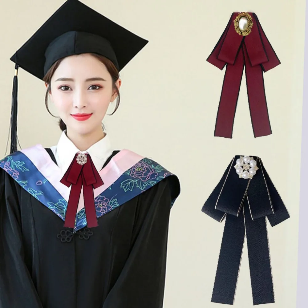 

Fashionable Bow Tie Women's College Style Professional Uniform Collar Flower Shirt Bowknot Decoration