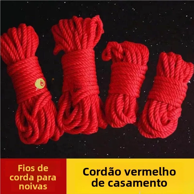 vintage-red-rope-hair-ties-for-photography-studios-old-style-knotting-headbands-diy-sewing-accessories-red-yarn-circle-head-r