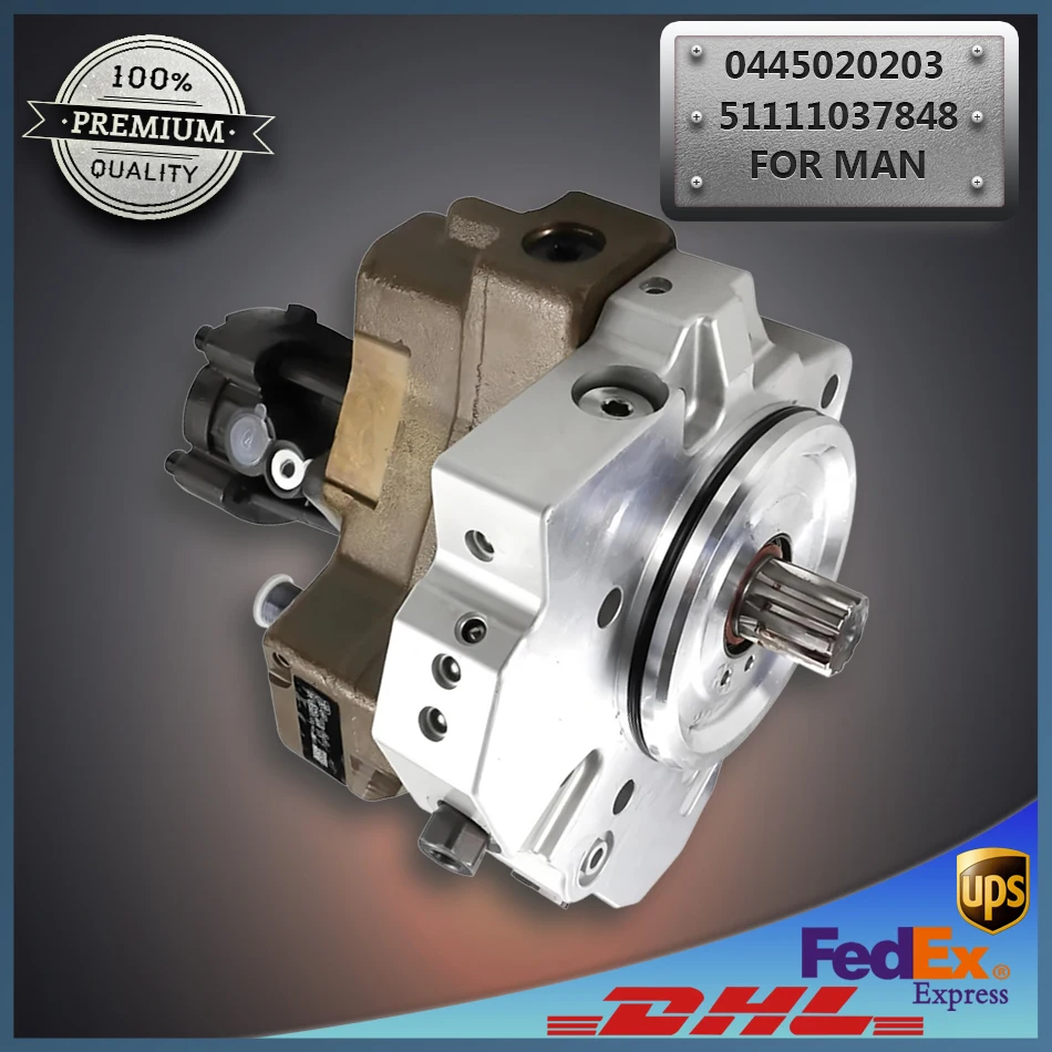 

High Pressure Diesel Fuel Pump 0445020203 51111037848 Common Rail Injection Pump for Haworth Man Truck D0836 LOH41/52/58 Engine