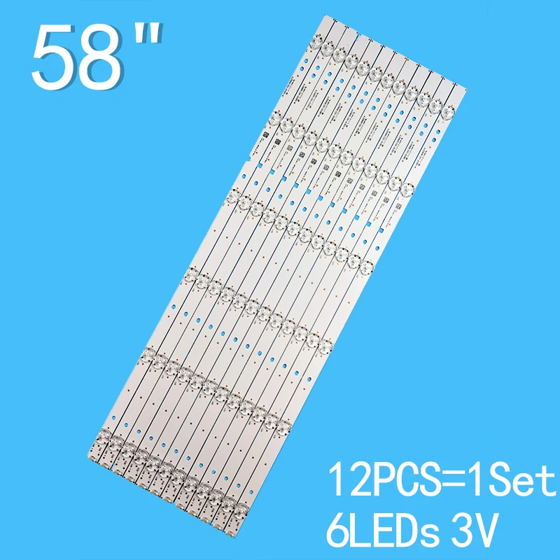 LED backlight strip For JL.D58061330-003BS-M LED58M5000U LED58EC550UA