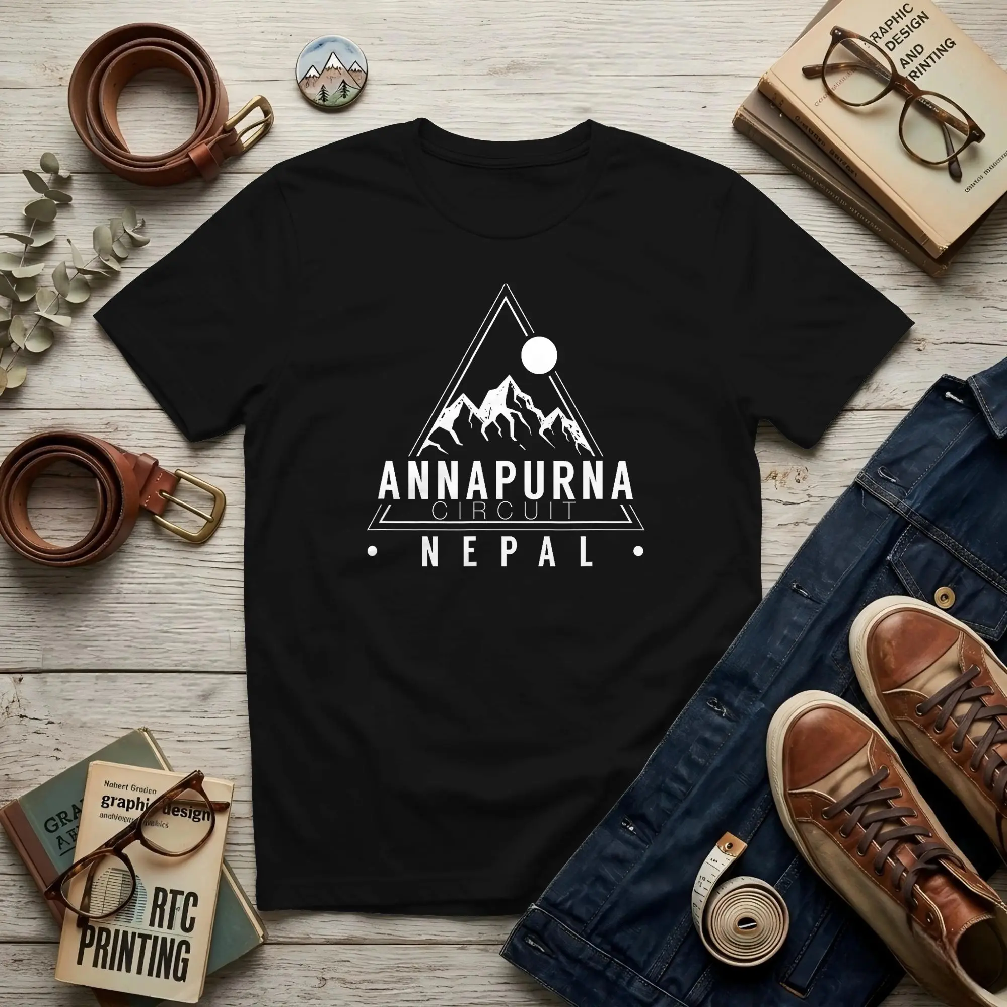 Annapurna Circuit Nepal  Men's  T Shirt  Casual Tee Shirt Short Sleeve O Neck 100% Cotton New Arrival