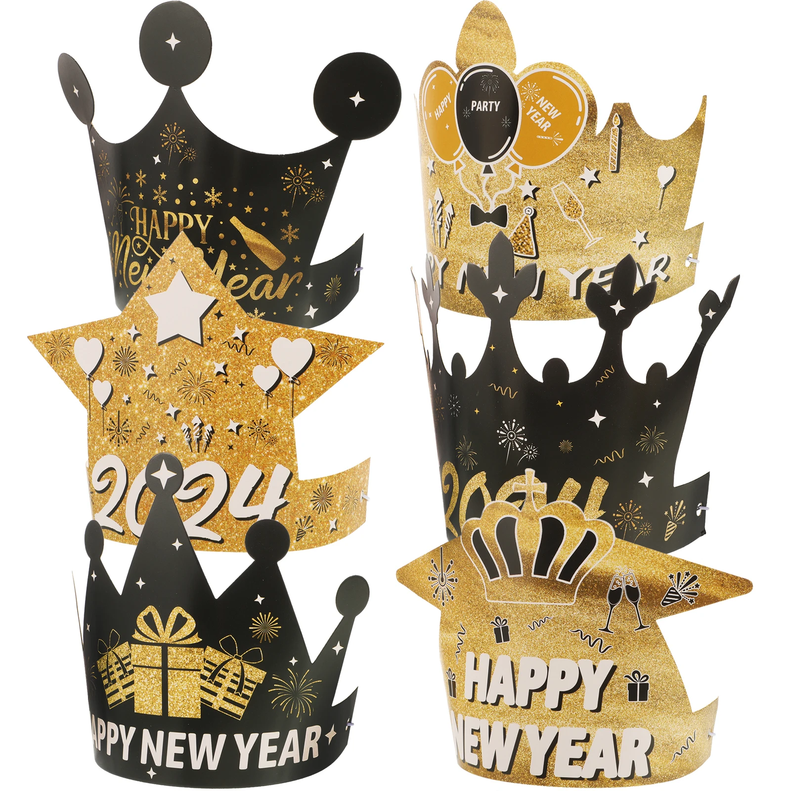 

Year Hats Paper Cone Party Hats Light Weight Comfortable New Years Eve Supplies Photo Props Party Decorations Christmas