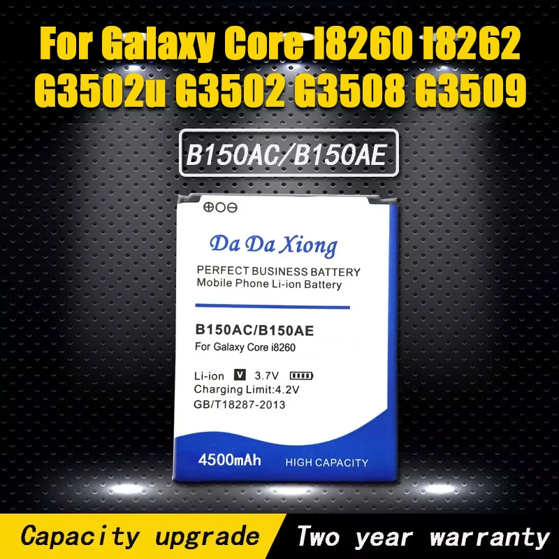 4500mAh B150AC B150AE Phone Battery Use For Samsung Galaxy Core I8260 I8262 G3502u G3502 G3508 G3509 Replacement