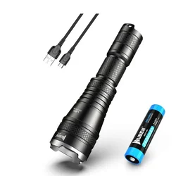 WUBEN L60 Rechargeable High-Powerful Tactical Flashlight 1200LM Zoomable 5 Lighting Modes With Battery