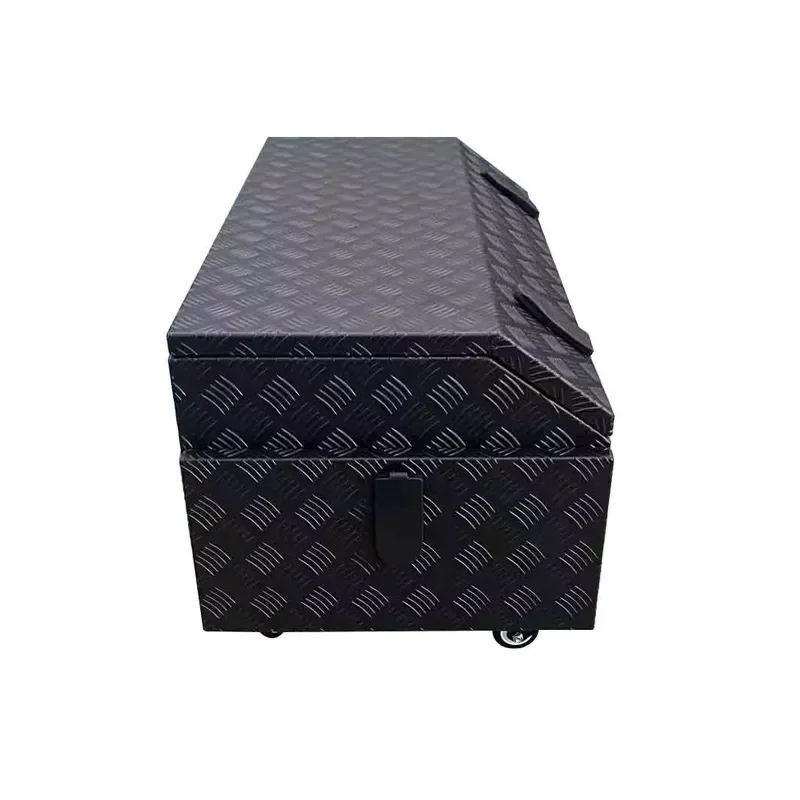 for 1500x500x500mm Black Powder Coated Aluminum Diamond Plate Car Tool Box