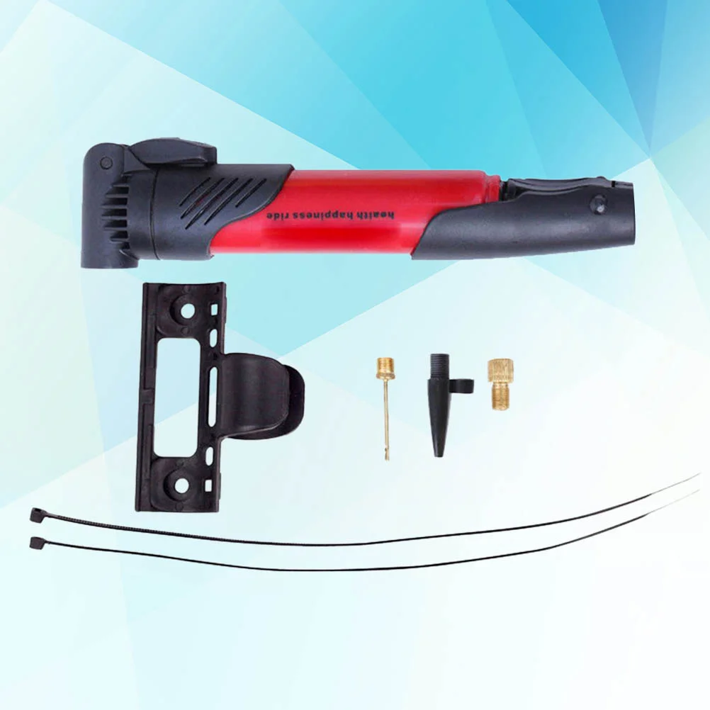 

Compact High Pressure Bike Pump for Mountain Road Bikes Easy Inflation with Multi Functional Air Needle Compatible Us Fr Valve