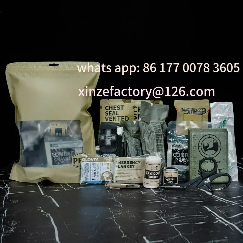 

Customizable Refill Supplies, Rhino Rescue Trauma Kit,Combat Survival Gear Medical Kit,Tactical for Emergency First Aid