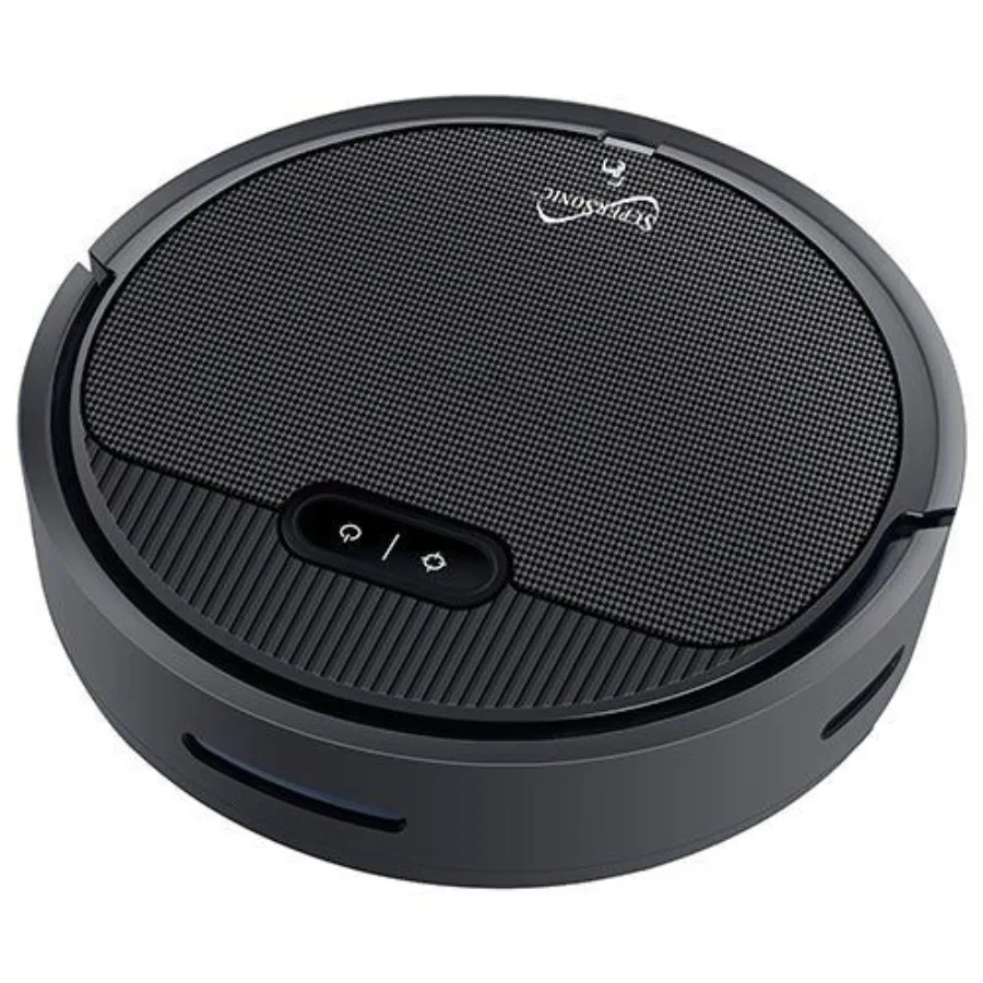 Smart Robot Vacuum Cleaner for Home Use with Ultra-Thin Design Matte Black Finish and Advanced Navigation Technology