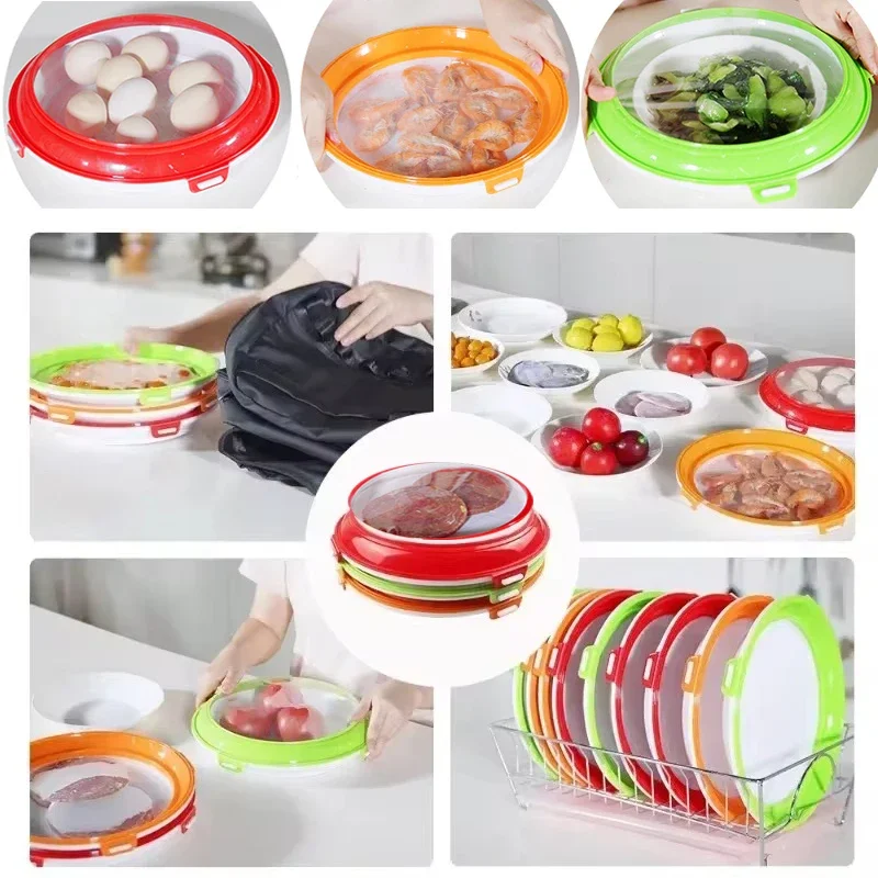 Creative Vacuum Food Preservation Tray Food Fresh Keeping Fresh Spacer Organizer Food Preservate Refrigerator Storage