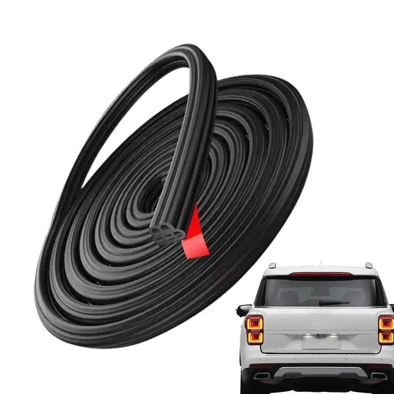 Car Door Weather Stripping 5/6 Holes Auto Rubber Weather Stripping Universal Car Interior Accessories Fits Most Types Of Cars