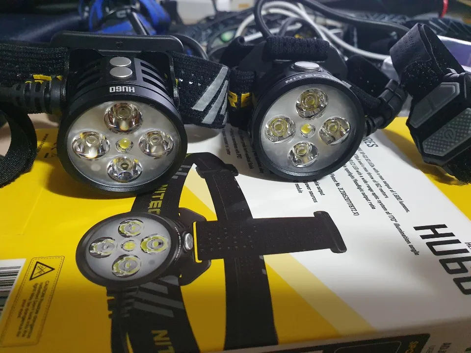 NITECORE HU60 Headlamp 4xCREE XP-G3 S3 LED 1xCREE XHP35 HD E2 1600 Lumens Spotlight Floodlight Outdoor Search Headlight