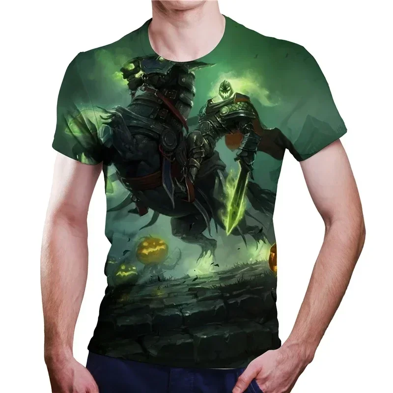 2025 New Men's Heavy Metal Rock 3D Printed T-shirt Summer Casual Fashion Street Hip Hop Oversized Short Sleeve Shirt image 5