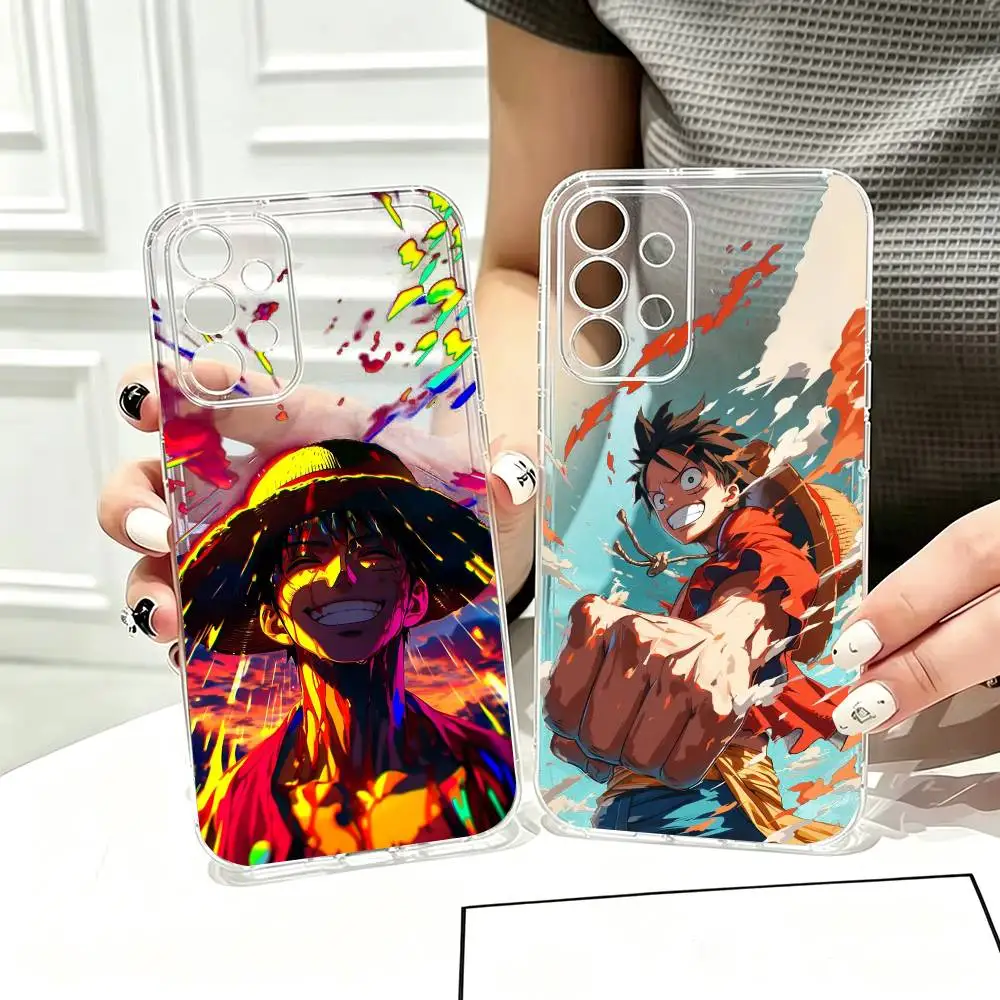 One Piece Monkey D Luffy Phone Case For Samsung S25,S24,S21,S22,S23,S30,Ultra,S20,Plus,Fe Transparent Cover Gift