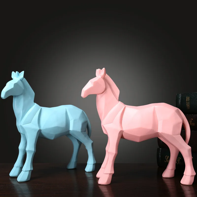 Nordic simple modern zodiac geometric horse ornament home decoration
