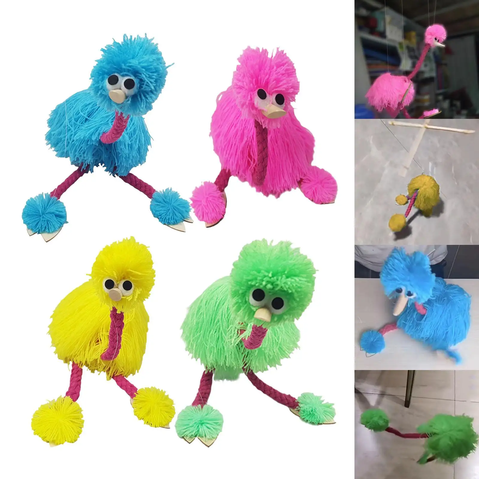 Lovely Marionettes String Puppet Develops Motor Skills Skills Plush Animal Toy