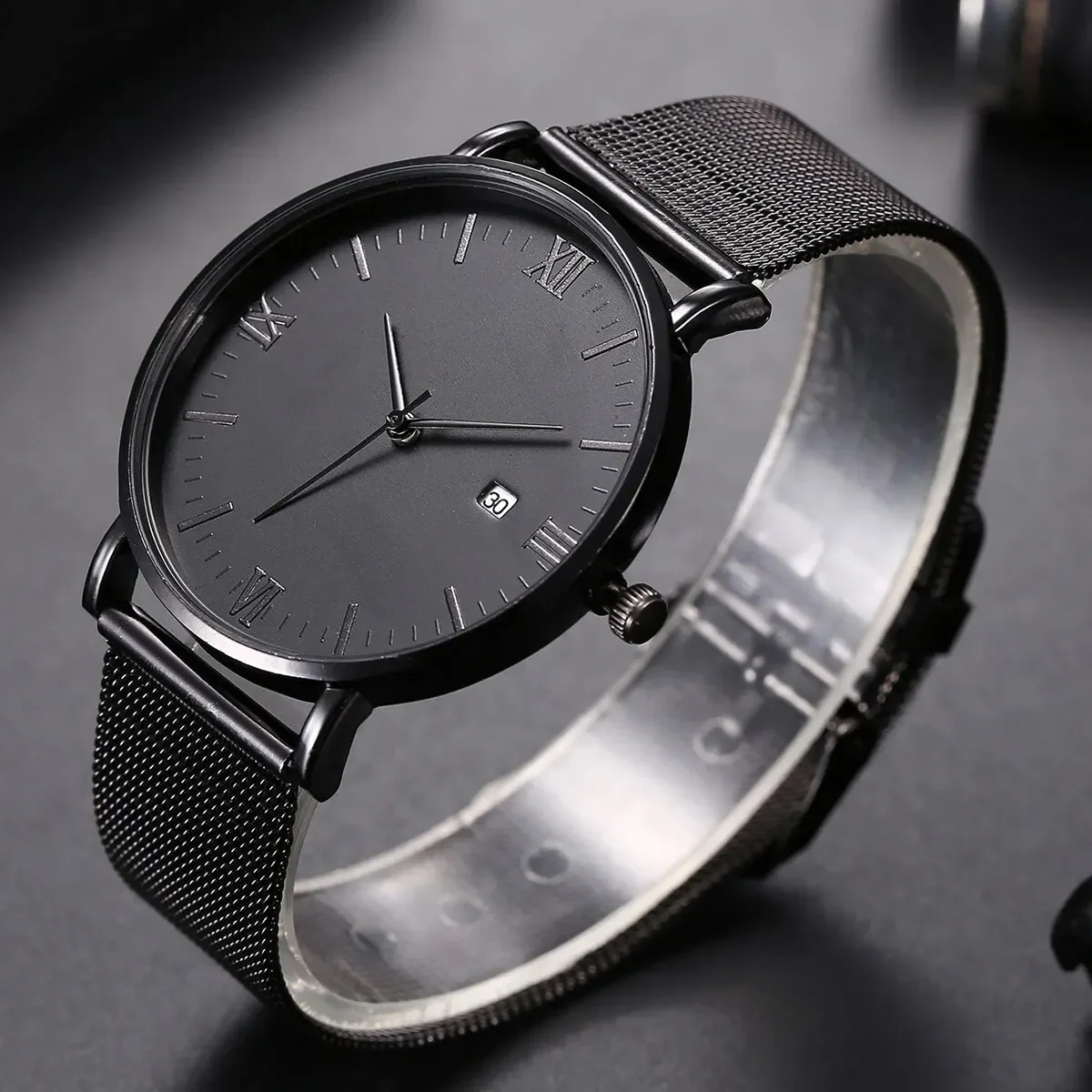 2PCS Stylish And Exquisite Minimalist Quartz Watch And Electronic Watch Bracelet Gift Choice