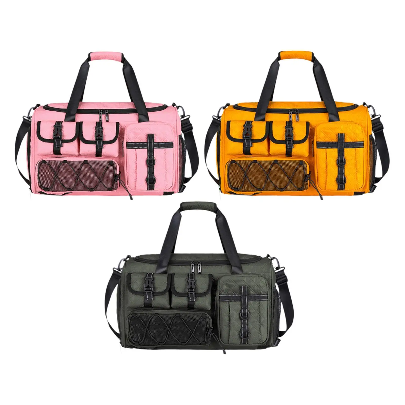 กระเป๋าเดินทางแบบดัฟเฟิล กระเป๋ากีฬา กระเป๋าออกกำลังกาย สำหรับผู้ชายและผู้หญิง ใส่เสื้อผ้า กระเป๋าเป้สะพายหลังแบบสปอร์ต