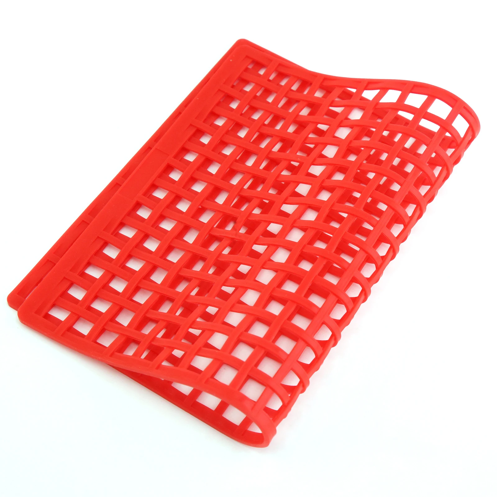 1Pcs Simulation Rubber Mesh Window Net Luggage Net Suitable for RC Remote Control Car TRX-4 TRX-6 Slash UDR Short Card Green Red