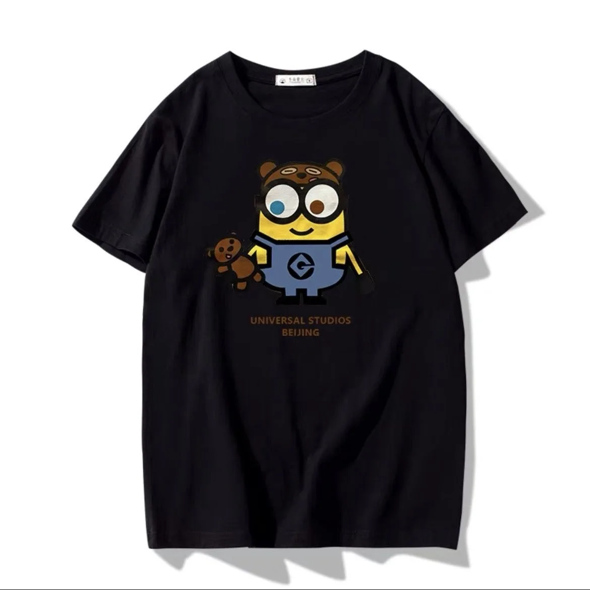 Kawaii Minions Printed T shirt 100% Cotton Cartoon Anime Minions Bob Summer Tees Men Women Oversized Loose Streetwear Tops