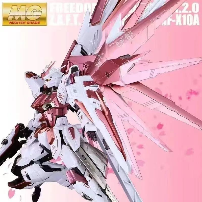 Mg Cherry Blossom Freedom 2.0 Magic Change 1/100 With Cherry Blossom Water Stickers Model Action Figures Toys Collectibles Gifts image 3