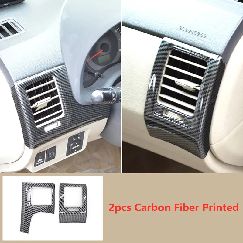 Wood Grain Car Interior Styling Side Air Outlet Sticker Cover for Toyota COROLLA 2007 2008 2009 2010 2011 2012 2013