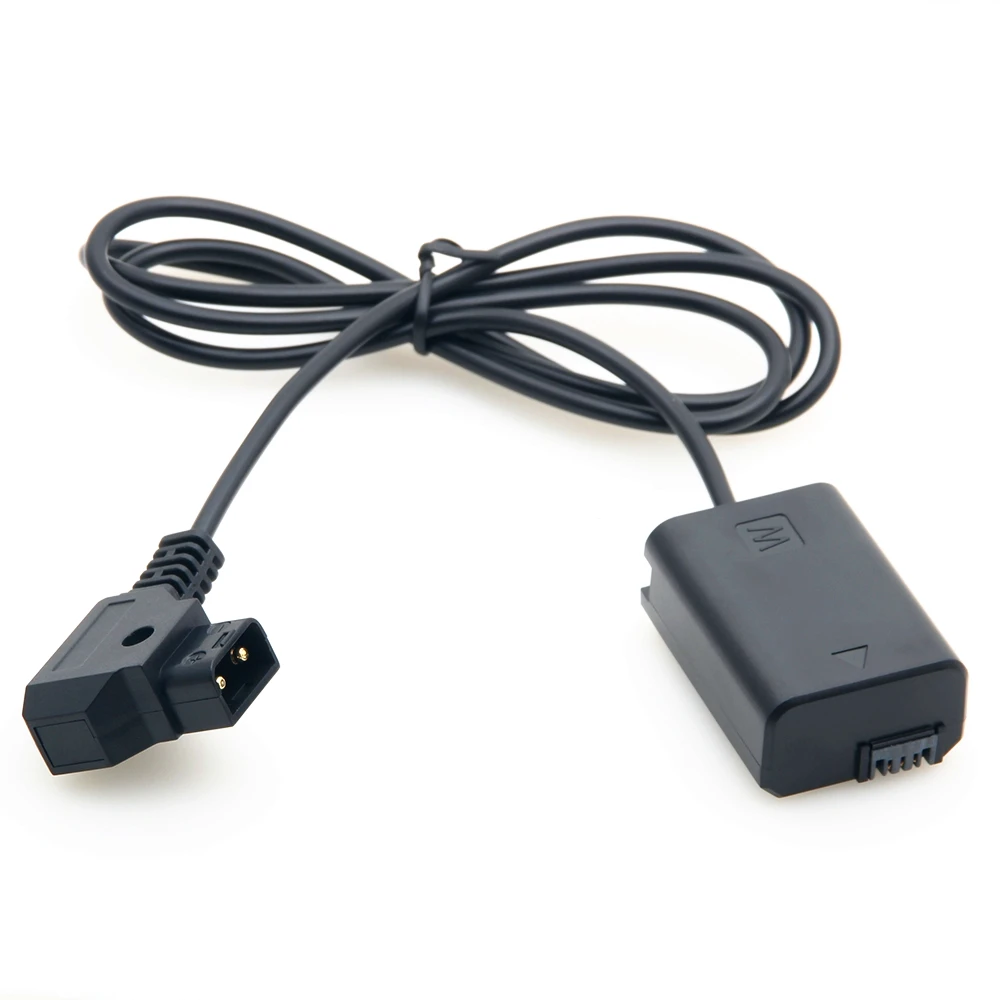 FW50 Dummy Battery Coupler to Power Adapter DC USB Type-C USB-C D-Tap Cable for Sony A7 A7R A7S II A6500 A6400 PowerBank NP-FW50