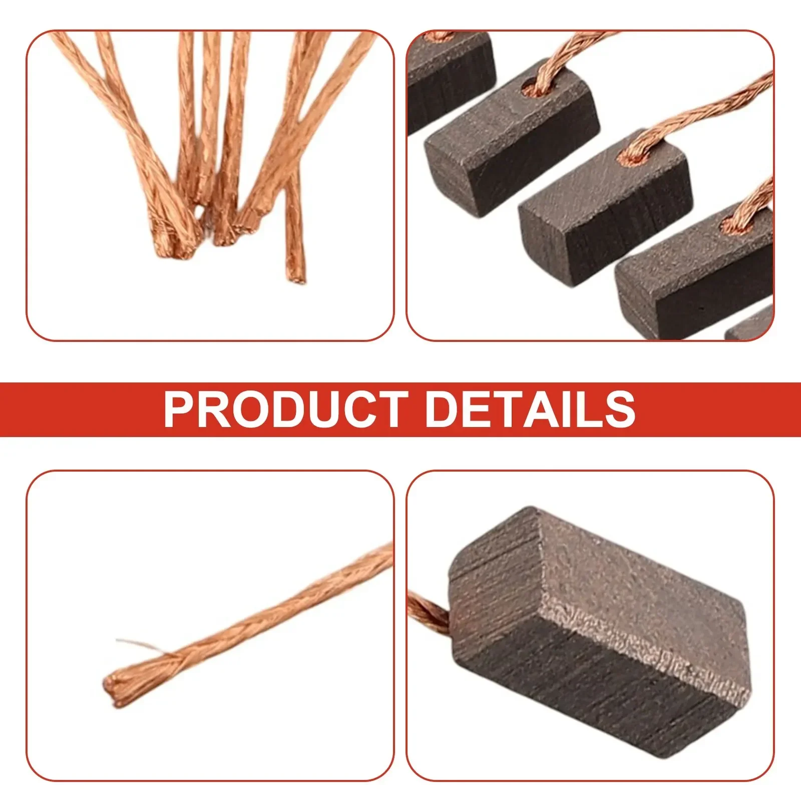 Accessories Carbon Brushes For Additional Water Pump Low Resistance Motor Replacement Conductivity High Quality