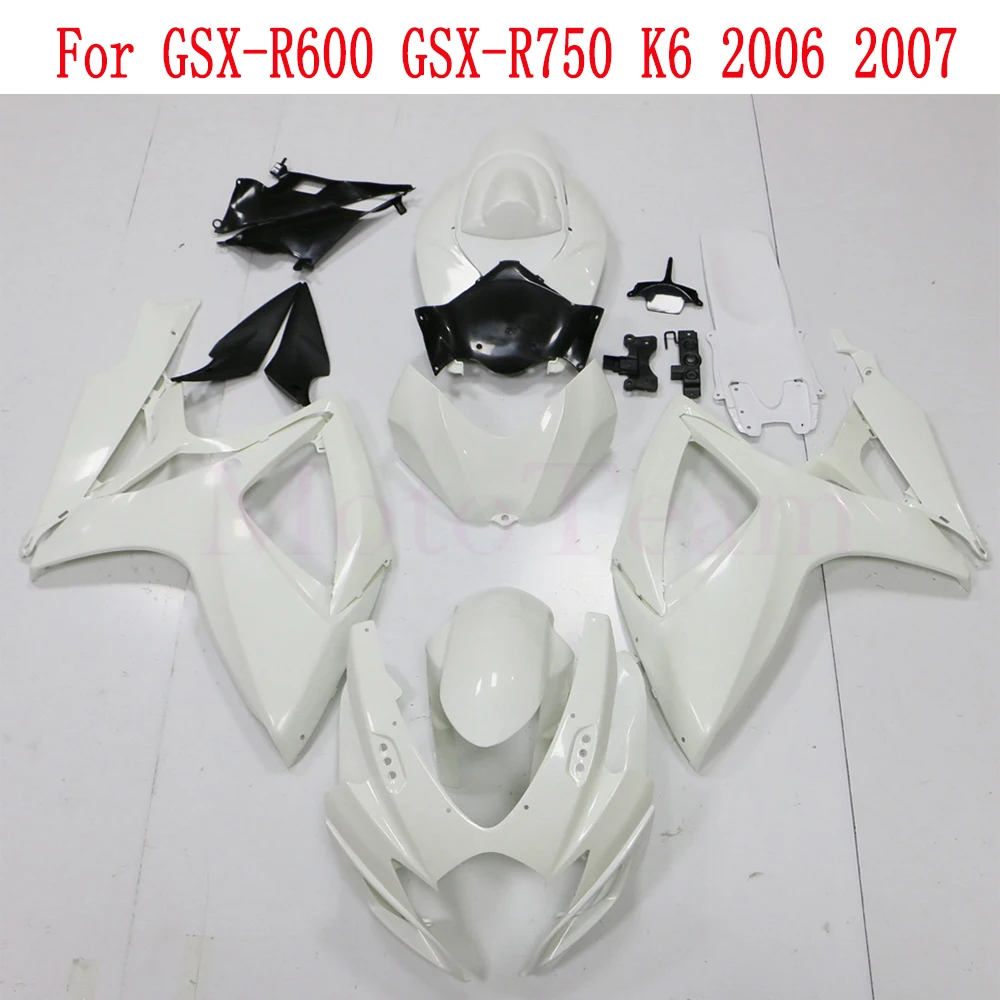 New For Suzuki GSX-R600 GSX-R750 GSXR600 GSXR750 GSX-R GSXR 600 750 K6 2006 2007 Fairing kit bodywork Rear Tail Front Upper Nose