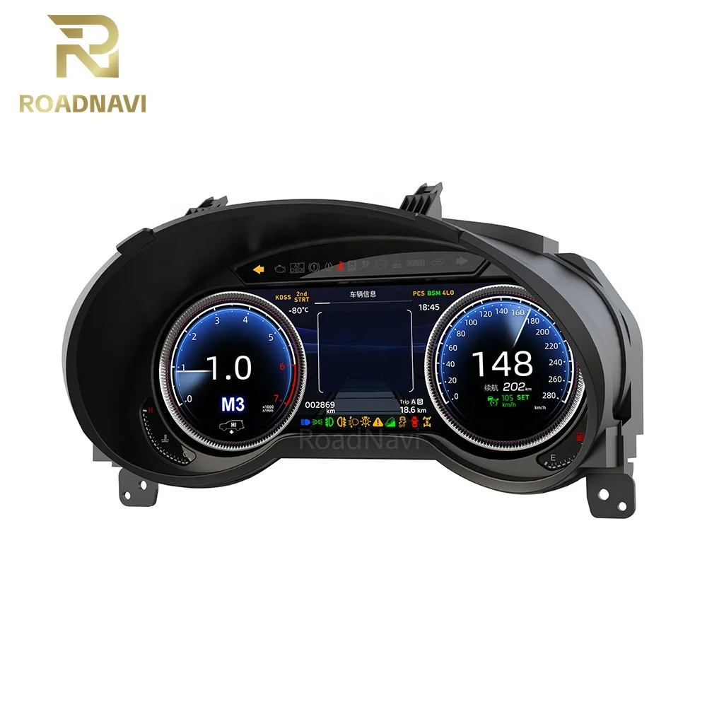 12.3 بوصة مجموعة رقمية للسيارة لكزس GX400 GX460 2009 + 2020 عداد السرعة التلقائي LCD لوحة القيادة قمرة القيادة الافتراضية