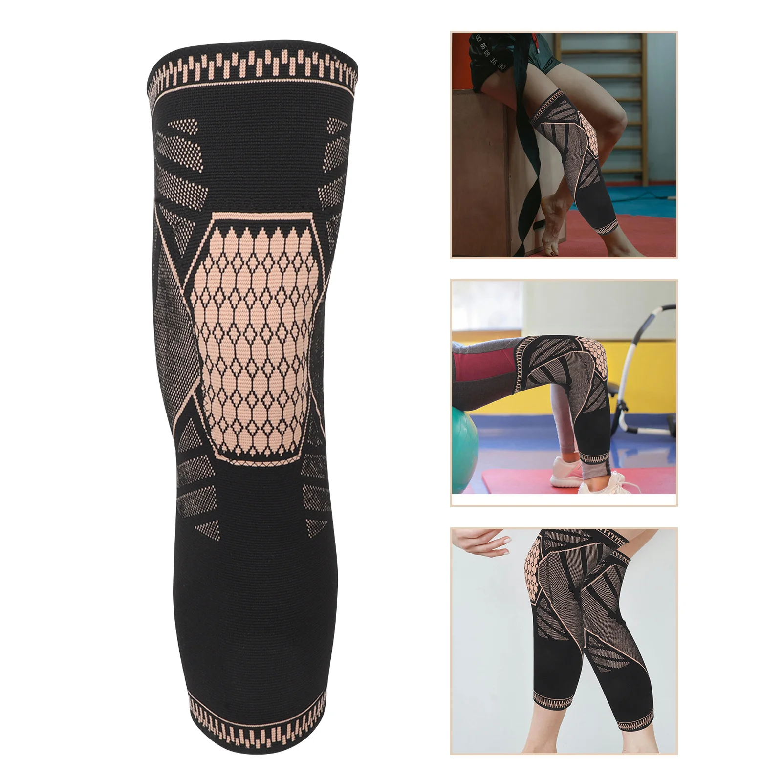 

1Pair Knee Warmers Thermal Compression Sleeve Technology Anti Sweating Sports Support Running Workout Cycling