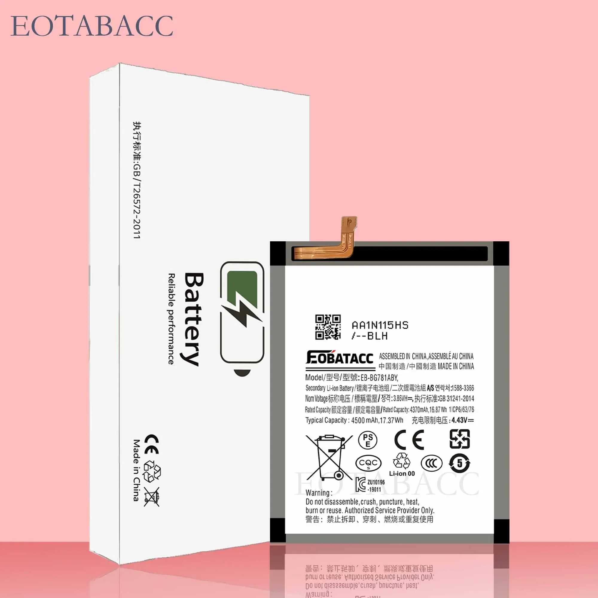 EOTABACC 100% New Original Battery EB-BG781ABY For SamsungS20 FE 5G/S20 Fan Edition/A52 5G/A526/A52S 5G/A525/G780 Battery +Tools