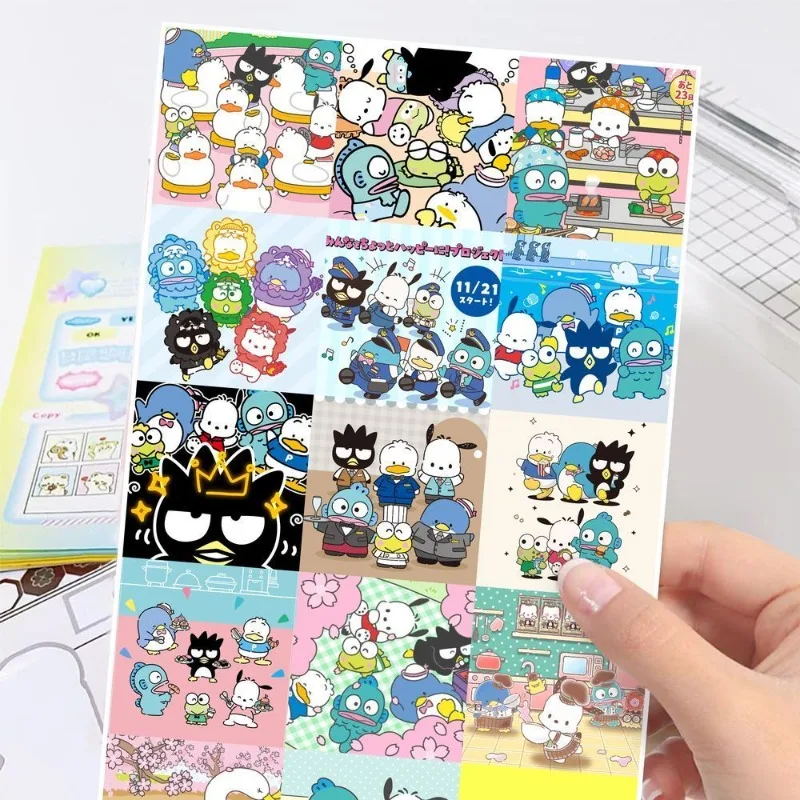 59pcs سانريو ‌ ‌   Hangyodon Pochacco كارتون لطيف ملصق مضاد للمياه كوب ماء القرطاسية مذكرات الكمبيوتر مزين هدية لفتاة