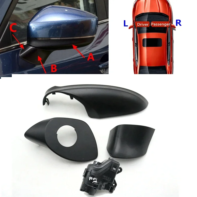 Car Rearview Mirror Lower Cover Folding Motor Door mirror Base Cap For Mazda CX-5 CX5 2017 2018 2019 2020 2021