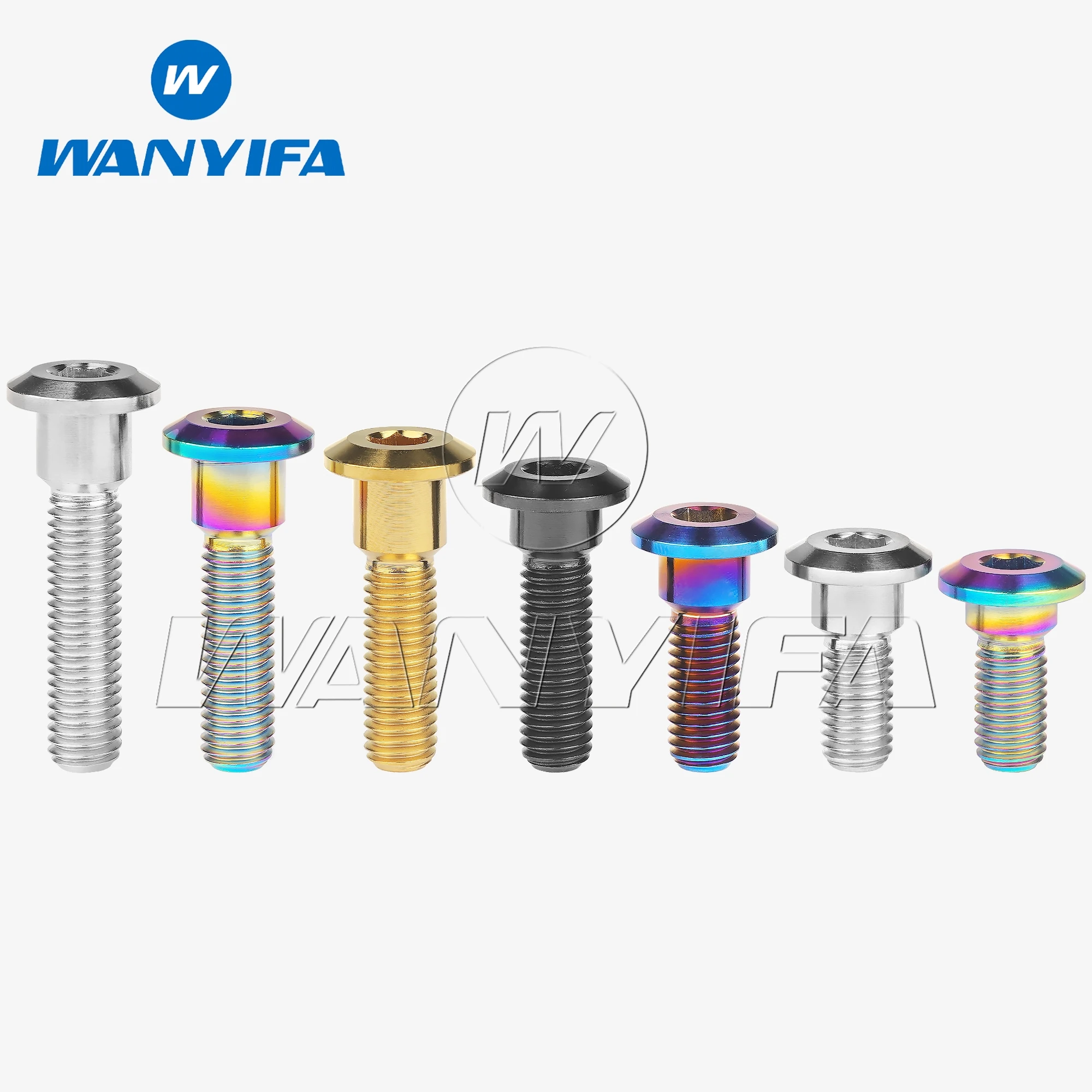 

Wanyifa Titanium Ti M8x20 22 25 30 33 35 40mm Bolt Screws Hex Socket Head for Suzuki Yamaha Disc Brake Rotor Bolts