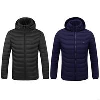 Electric Heating Cotton Clothes Warm Heated Vests Coat Winter Outdoor Heated Jackets for Hunting Skiing Camping Enduring D5QD