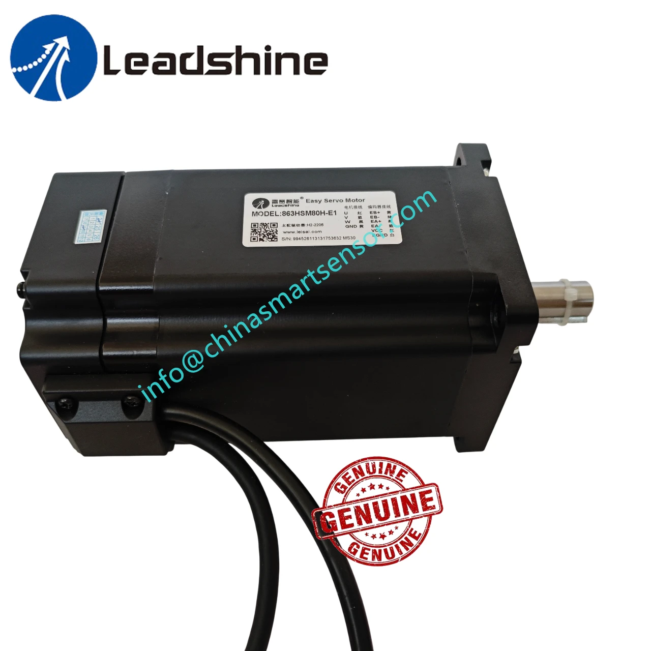 7 N.m Torque 6A Current 100% Leadshine 3 Phase 863HSM80H-E1 Leadshine AC Easy Servo Motor Work With Servo Drive H2-2206