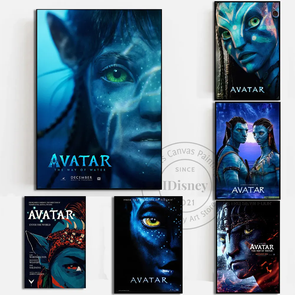 

Disney Avatar 2 Poster The Way Of Water 2022 New Movie Print Wall Art Poster Canvas Paintings Collection Home Decor Picture Gift