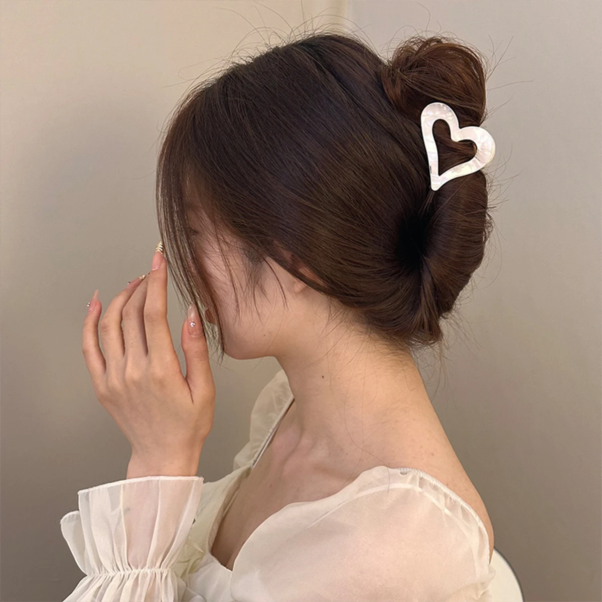 ปิ่นปักผมรักย้อนยุค, อารมณ์ย้อนยุคของผู้หญิง, ปริมาณผม, ผม, คลิปฉลาม, ด้านหลังของศีรษะ, Headwear ระดับไฮเอนด์