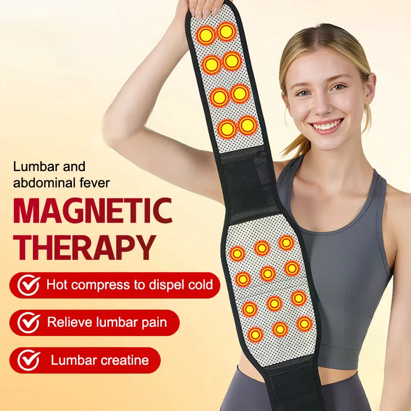 

Adjustable Magnetic Waist Belt Therapy Back Women Man Massage Steel Plate Support Protector Self-heating Massager Strap