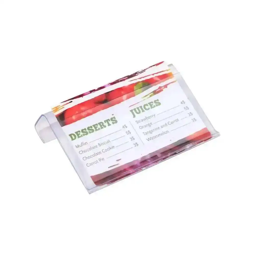 

50pcs/lot Labels On Sign Holders For Basket Or Storage S Plastic Hanging Bin Info Clip