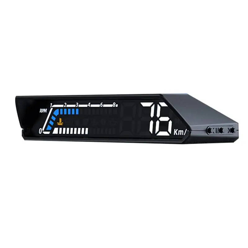 Durable-1 PCS S100 Dual Display HUD Head-Up Display OBD Multi-Function Black Vehicle Instrument Transmission Oil Temperature Mon