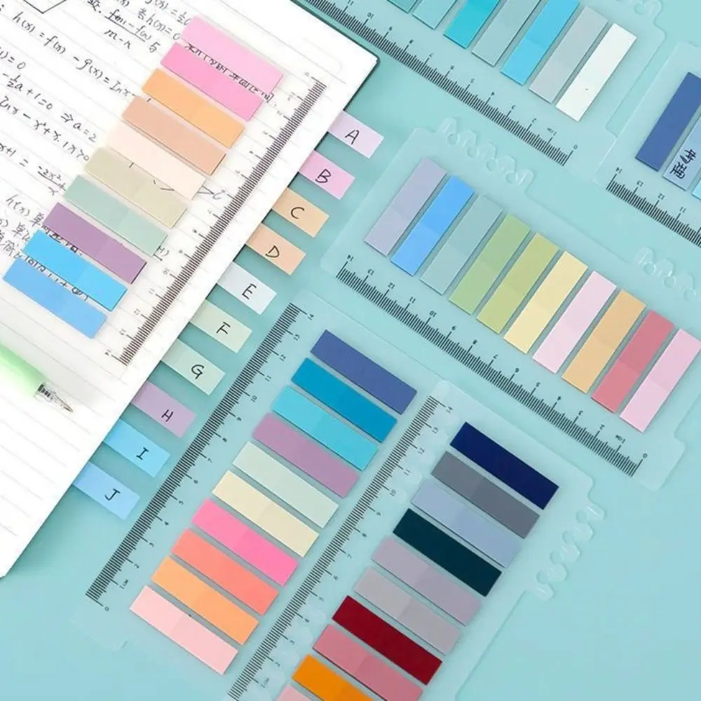 Ensemble d'onglets d'index auto-adhésifs, marqueur de page transparent multi-documents, onglets d'annotation d'étiquettes l'horloge, autocollants d'étiquettes