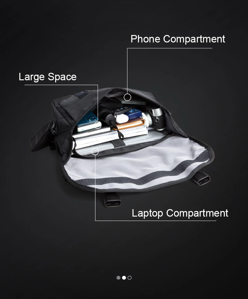 Heißer Verkauf Oxford Männlichen Messenger Taschen Einfache Radfahren Sport Schwarz Atmungs Mode Outdoor Sling Diebstahl Umhängetasche – Detail 4