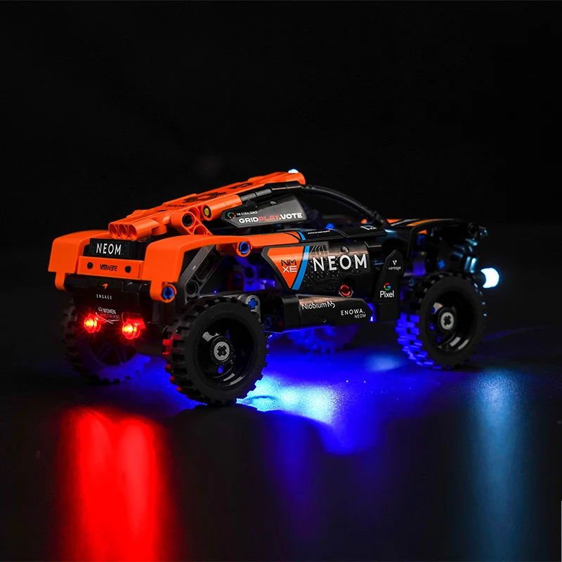 Brick Bling LED Lamp Model 42166 is suitable for McLaren Extreme E Race Car gifts (including lighting accessories only)