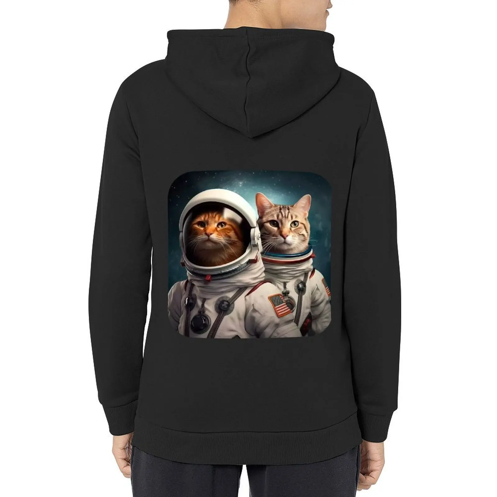

Mysterious Cosmic Cats. Hoodie clothes for men anime clothing men's clothing male clothes man hoodie