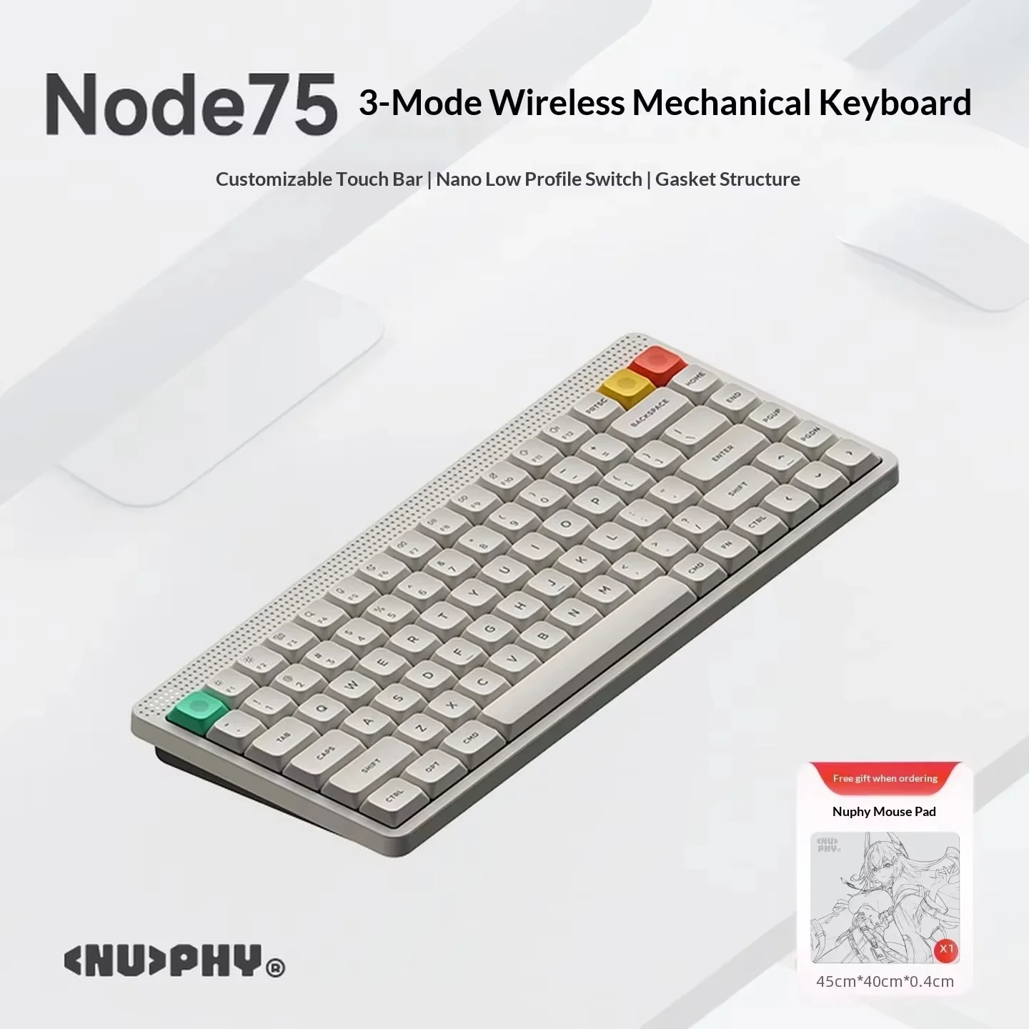 NuPhy Node100 メカニカルキーボード ローアクスル ワイヤレス