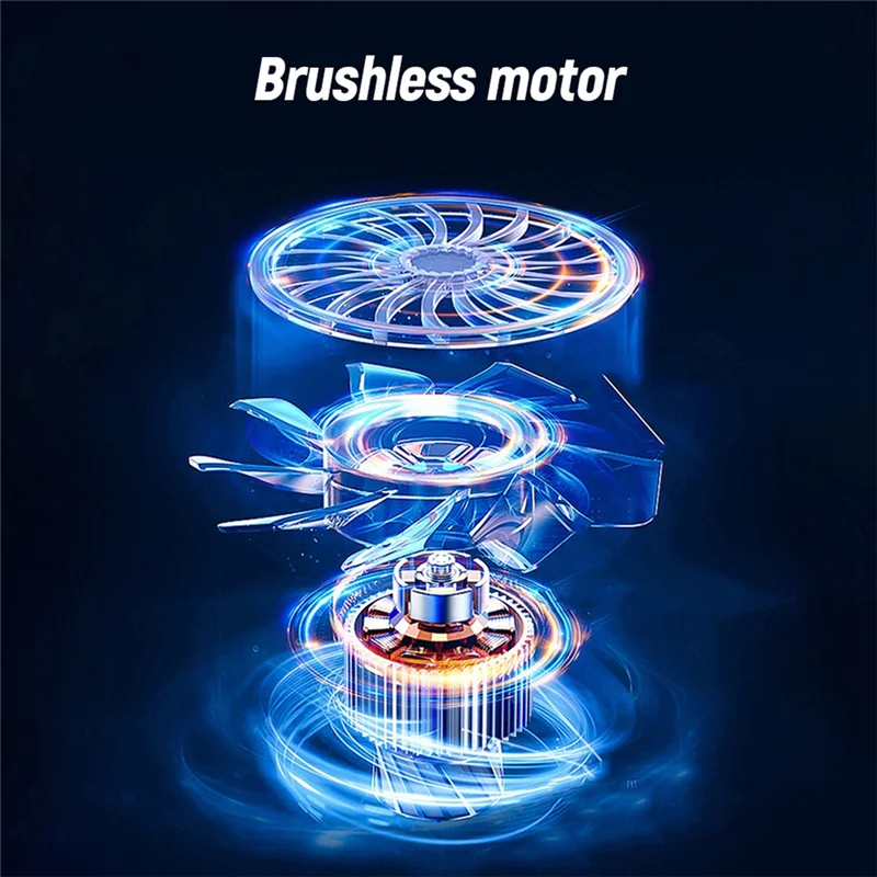 A05G-50E Ventilatore a getto turbo portatile per auto Ventilatore d'aria violento Motore brushless da 50 mm Potente ventilatore elettrico per polvere D